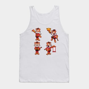 2022 Chinese New Year Cute Tiger Sticker Pack Tank Top